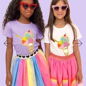 NWT Lola + The Boys Ice Cream Graphic T-Shirt